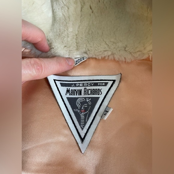 Vintage Marvin Richard Cozy Cream Faux Fur Coat - Picture 5 of 15